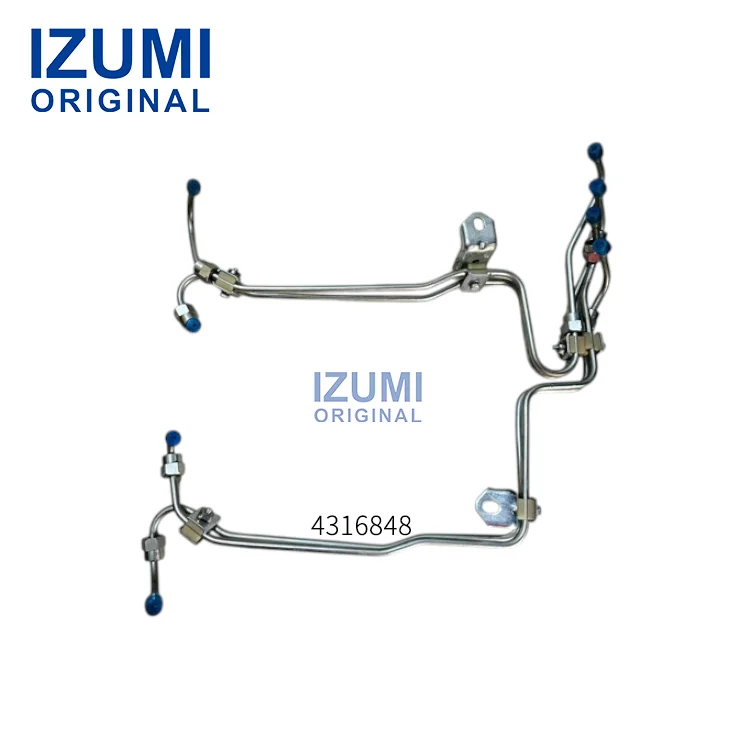 Αρχικά εξαρτήματα IZUMI για κινητήρες Cummins 4BT3.9 και 6BT5.9: Σωλήνας παροχής καυσίμου για εγχυτήρα 4316848, 3802316, 3802338, 3802982, 3903383