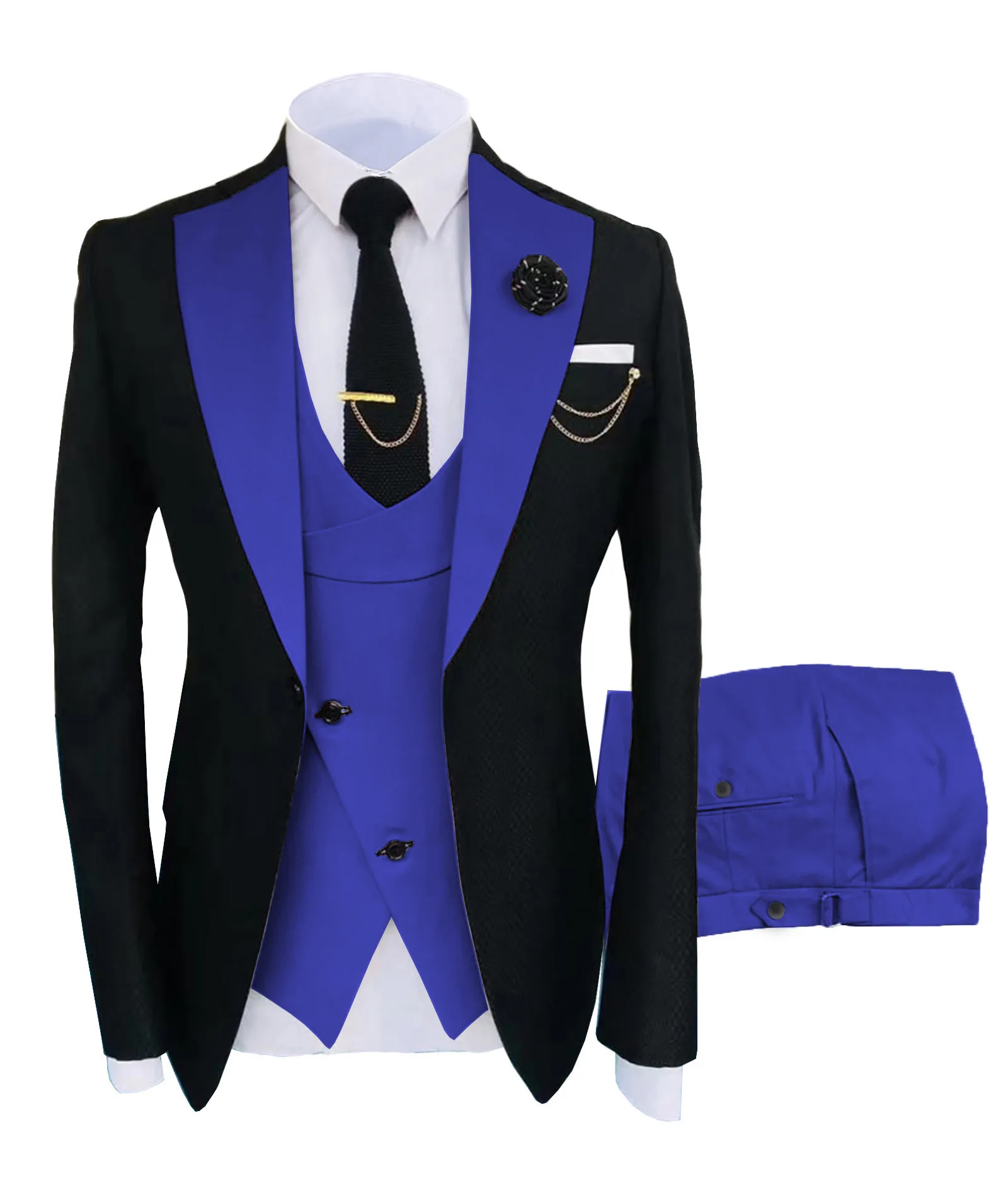 2024 Slim Fit Groom Wedding Business Tuxedo Formal Gentleman3 Pieces Designs For Set Men Suits