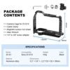 6923600590952 - Jaula con abrazadera de cable para ZV-E1 - Negro