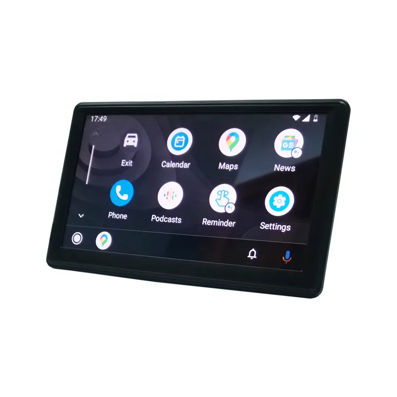 GPS Motorcycle Screen Android Auto Display AirPlay IOS iphone Mirror Link Radio Player Portable CarPlay Screen