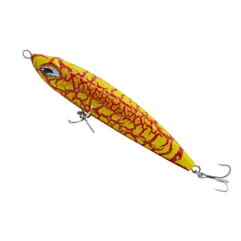 CHEERY Topwater Walk the Dog 220mm 126g Lead Weight Hard Bait ABS Pencil Lure Stickbait for Marlin Float Fishing River Lake – Popper – view 2