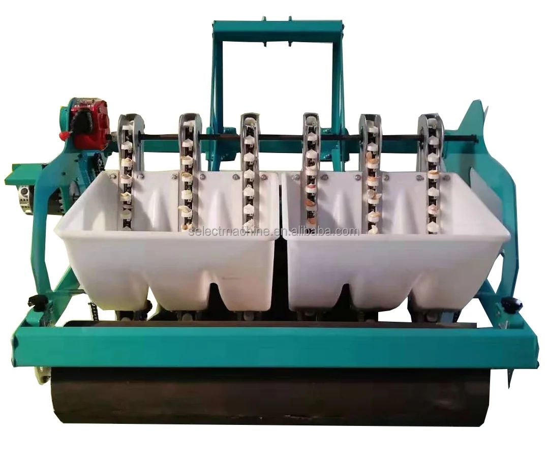 6 Rows Garlic Cultivating Machine / Allium Sativum Seeder Planting
