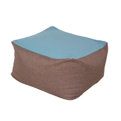 Wholesale custom square bean bag spandex fabric living room chair bean bag cover for adult NO 3