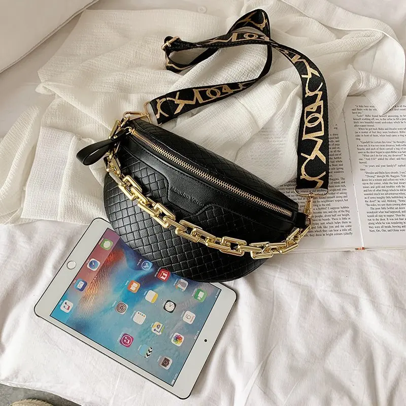 Luxury Women's Fanny Pack High Quality Waist Bag Thick Chain Shoulder  Crossbody Chest Bag Female Belt Bag Designer Brand Handbag - Price history  & Review, AliExpress Seller - ZDARLBO Official Store