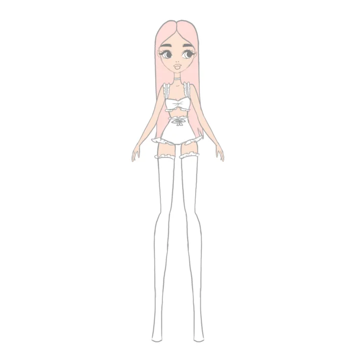 Barbie doll sketch