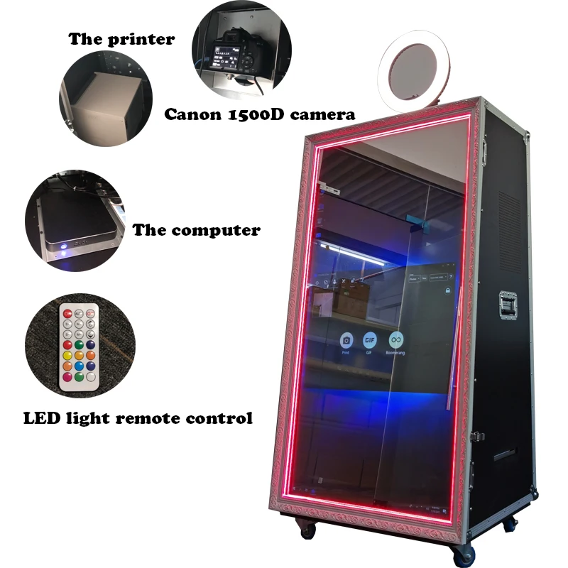 Magic Photobooth Interactive Selfie Photo Mirror Booth for Party or Wedding Magic Mirror Photo Booth
