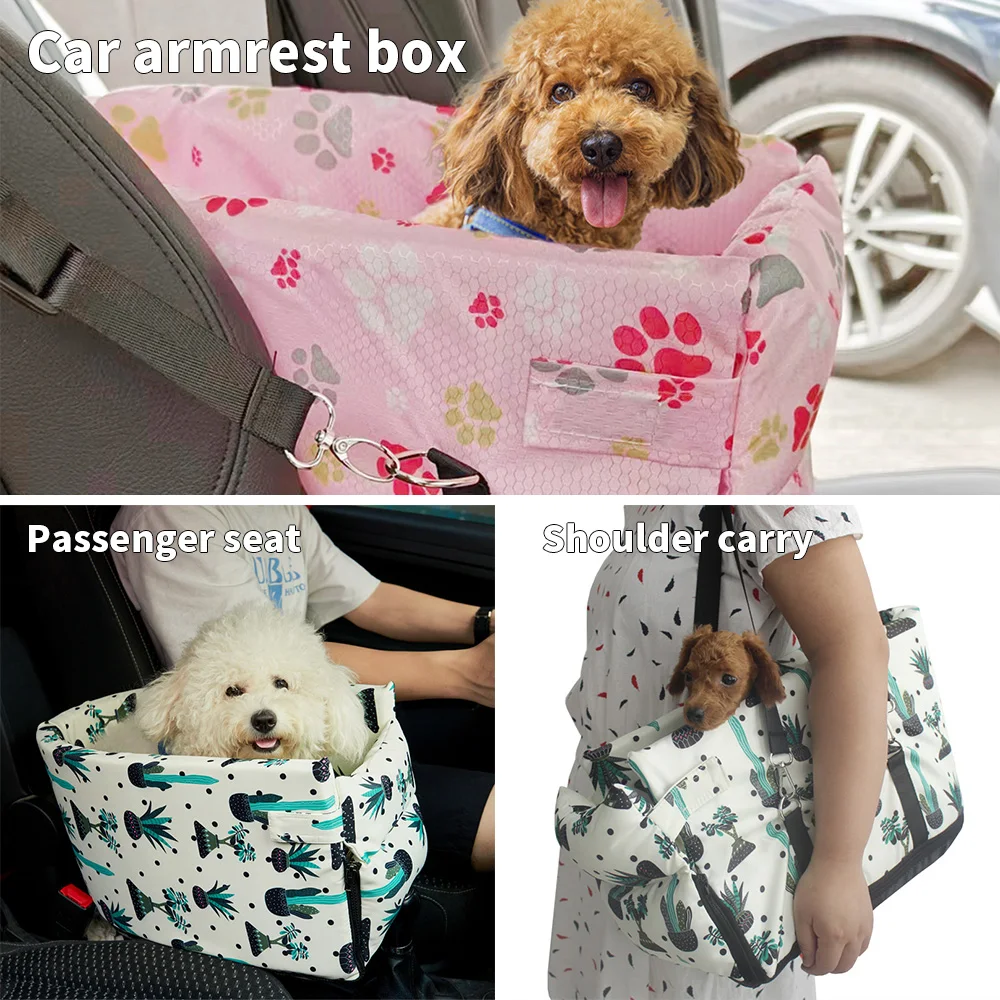 Hot selling portable center console dog car booster seat bed factory