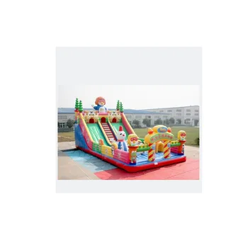 Manufacturers supply new inflatable chute outdoor water slide combination trampoline park home large and small castle