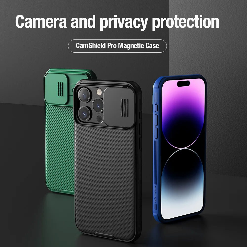 Nillkin CamShield Pro Magnetic Case for Iphone 16 | Nillkin Camshield for iPhone 16 - 16 Pro Max | Nillkin CamShield Pro Magnetic Case for Iphone 16 | Nillkin