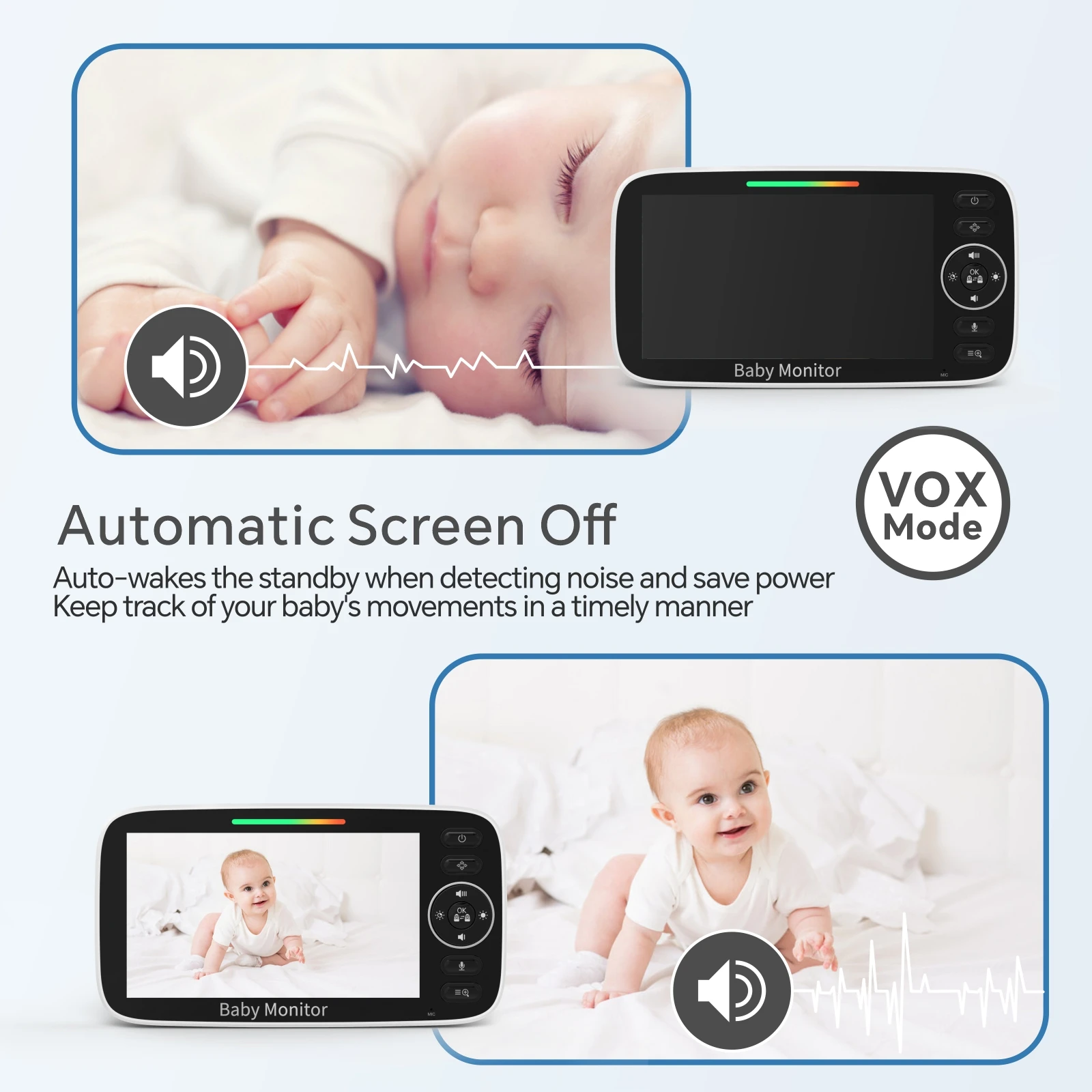 promotion 5 inch HD hot selling cheap good quality smartree baby monitor with factory price