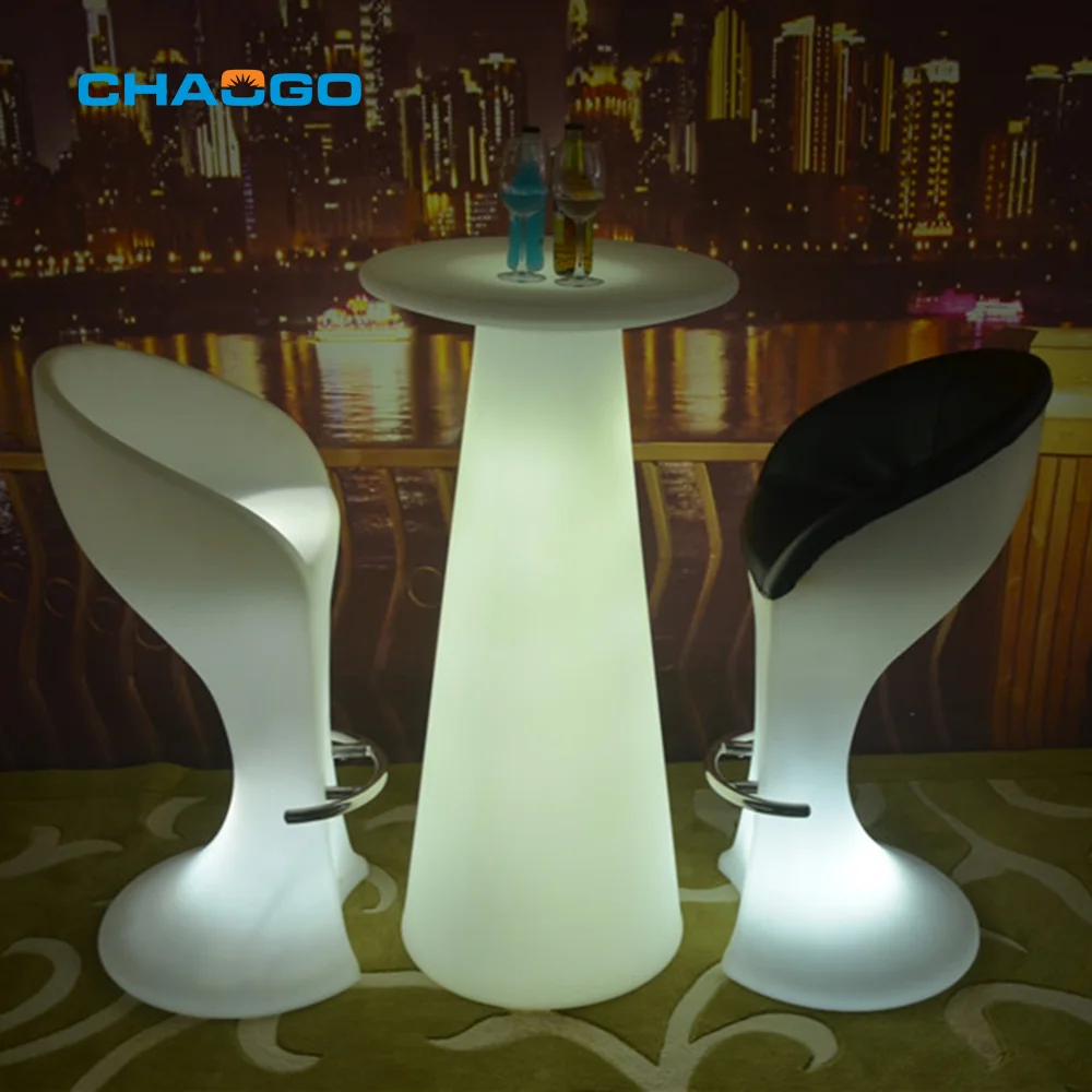 Цветная (rgb) освещает вверх мебель адвокатского сословия СИД декор горит светодиодный барный стул