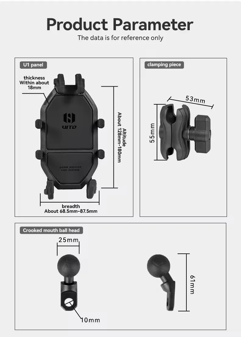product smnu waterproof flexible bike motorcycle phone mount  holder with security lock adjustable custom-9