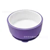 Dark purple ceramic round bowl