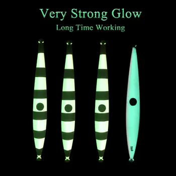 CHEERY Fast-Sinking Iron Plate Lure 100g-300g Quick-Pull Long-Shape Glow-in-the-Dark Lead Fish Artificial Bait for Tuna – Lure – view 3