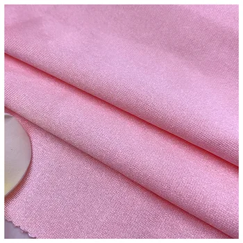 96% polyester spandex knitted fabric 2 way stretch premium stain fabric roll textile for clothing lingerie evening dresses