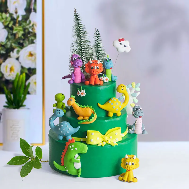 Dinosaur figurine Personalized cake topper Dinosaur birthday theme party Dinosaur cake topper Tyrannosaurus cake topper Cake figurine