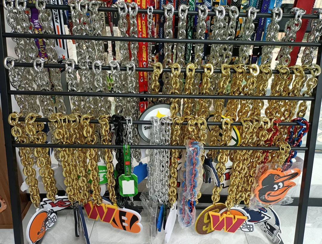Eva 3d Fan Chain Custom Football Baseball Team Necklace Foam Fan Big