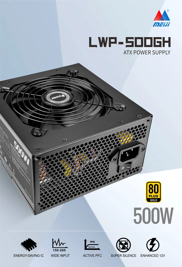500w Power Supply Full Module Atx Efficiency Computer Power Supply Power System Real 80plus