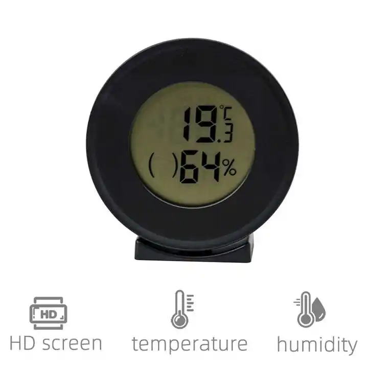 Stable and Heat-resistant Mini Digital Thermo-Hygrometer Electronic Thermometers Wall Thermometer Use for Wall and Desktop