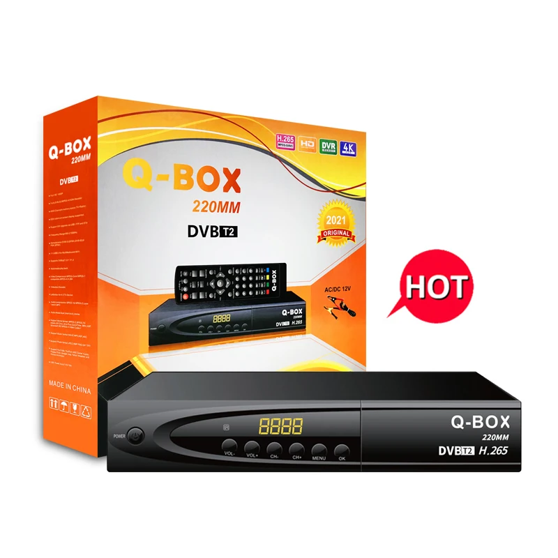 Q-BOX 220MM 2023 Satellite Decoder Box Latest Strong Decoder