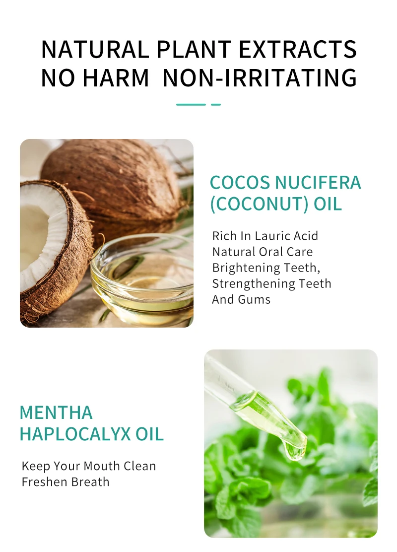 Oem Mouth Wash Oral Care Pulling Oil With Coconut Oil And Peppermint