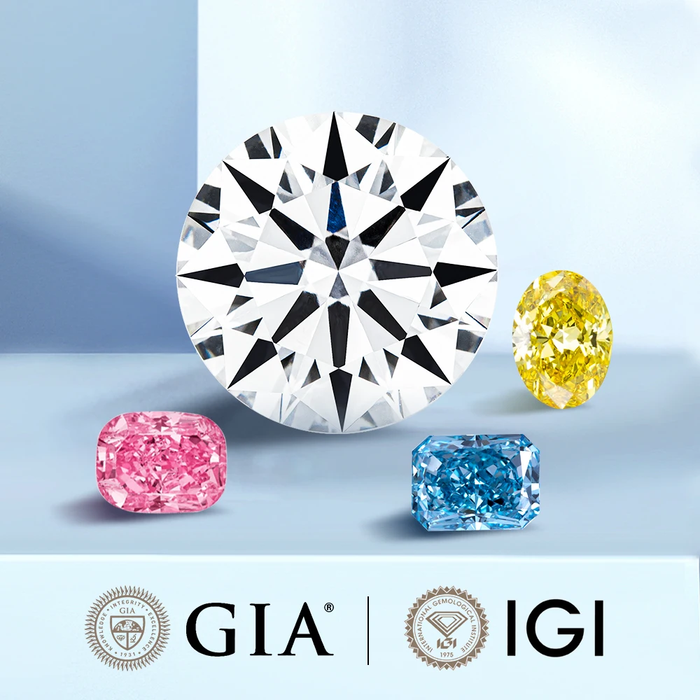 Lab Grown Wholesale Certified Diamonds D VVS Color 1CT 2CT 3CT 4CT