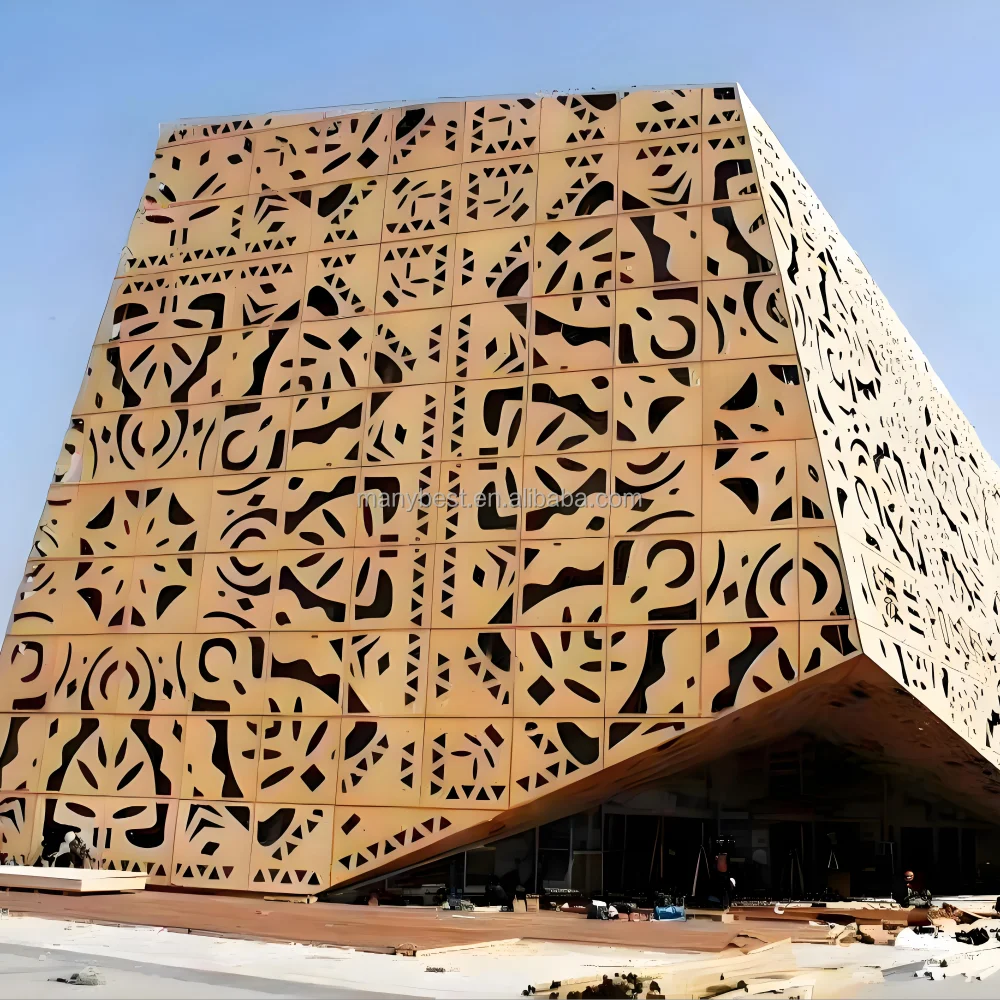 Panel Extension External Internal Laser Cut Aluminum Decorative Modern Cnc Wall Panel