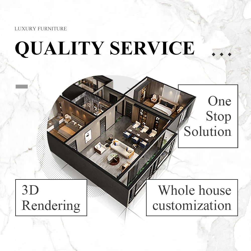 Latest Fancy Picture Designer Double Italian Beds Villa Furniture Leather Geometric Design Headboard Queen king Size Bed