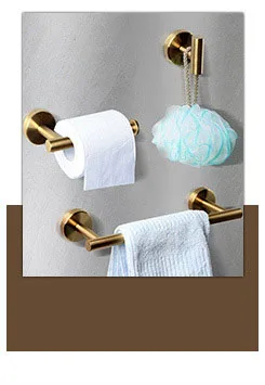 304 stainless steel bathroom pendant set towel rack free punching toilet paper rack details