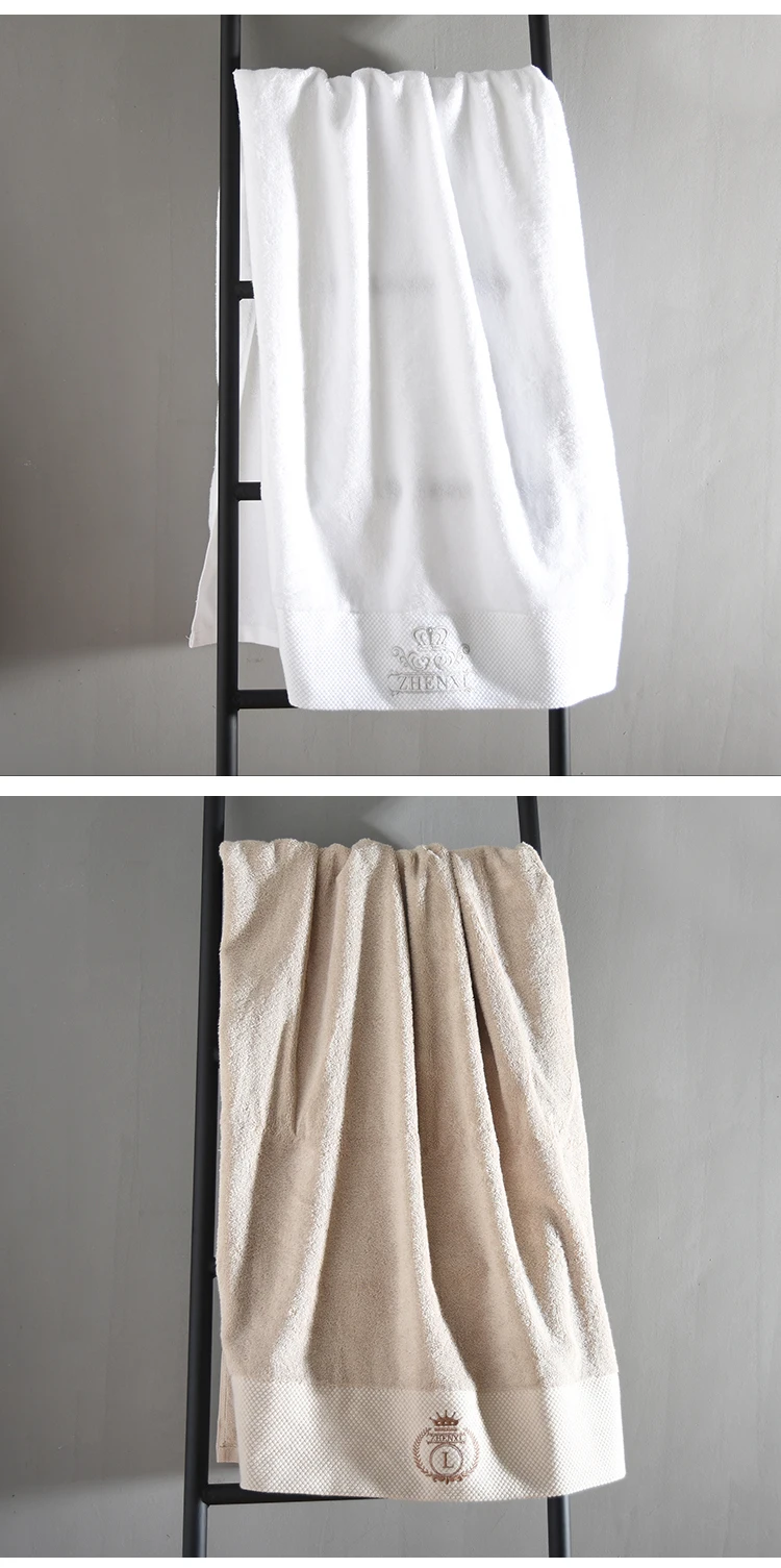 Hotel pure cotton towel enlarged and thickened bath towel bathroom face washing towel set