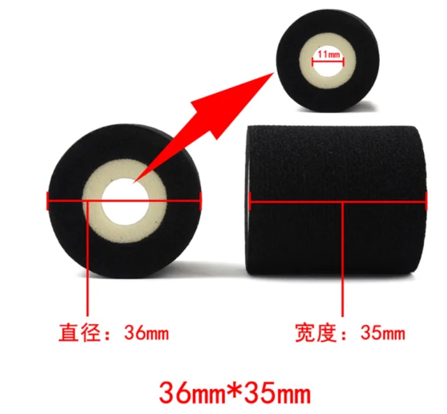 DIKAI DK833 36x35mm Black Hot INK Roll for Roller Transfer Printing Coding Machine with 130-160C Temperature and Pillow Packing 2