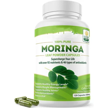 Moringa Powder Capsules Organic Moringa Extract Moringa Capsules For Sale Supports Slimming Flat Tummy