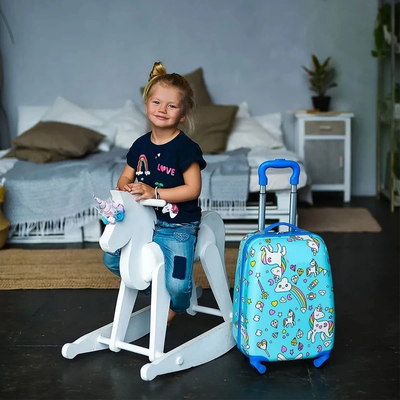 ABS+PC Small Kids Luggage Bag New Custom Kids Luggage Travel Kids Luggage  Set Cartoon for Boys and Girls