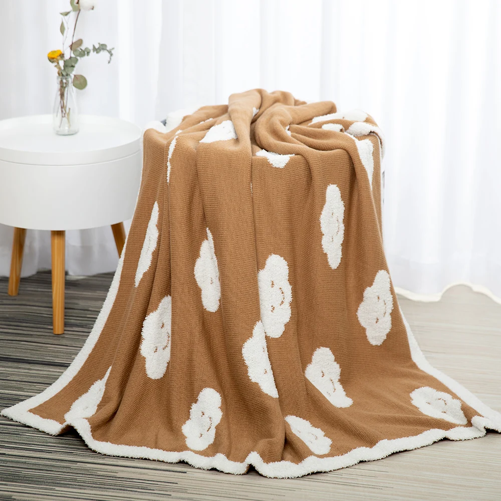 Neutral, Soft Lightweight Micro Fleece Blanket with Double Layer, Dotted Backing, Breathable Receiving Blanket supplier