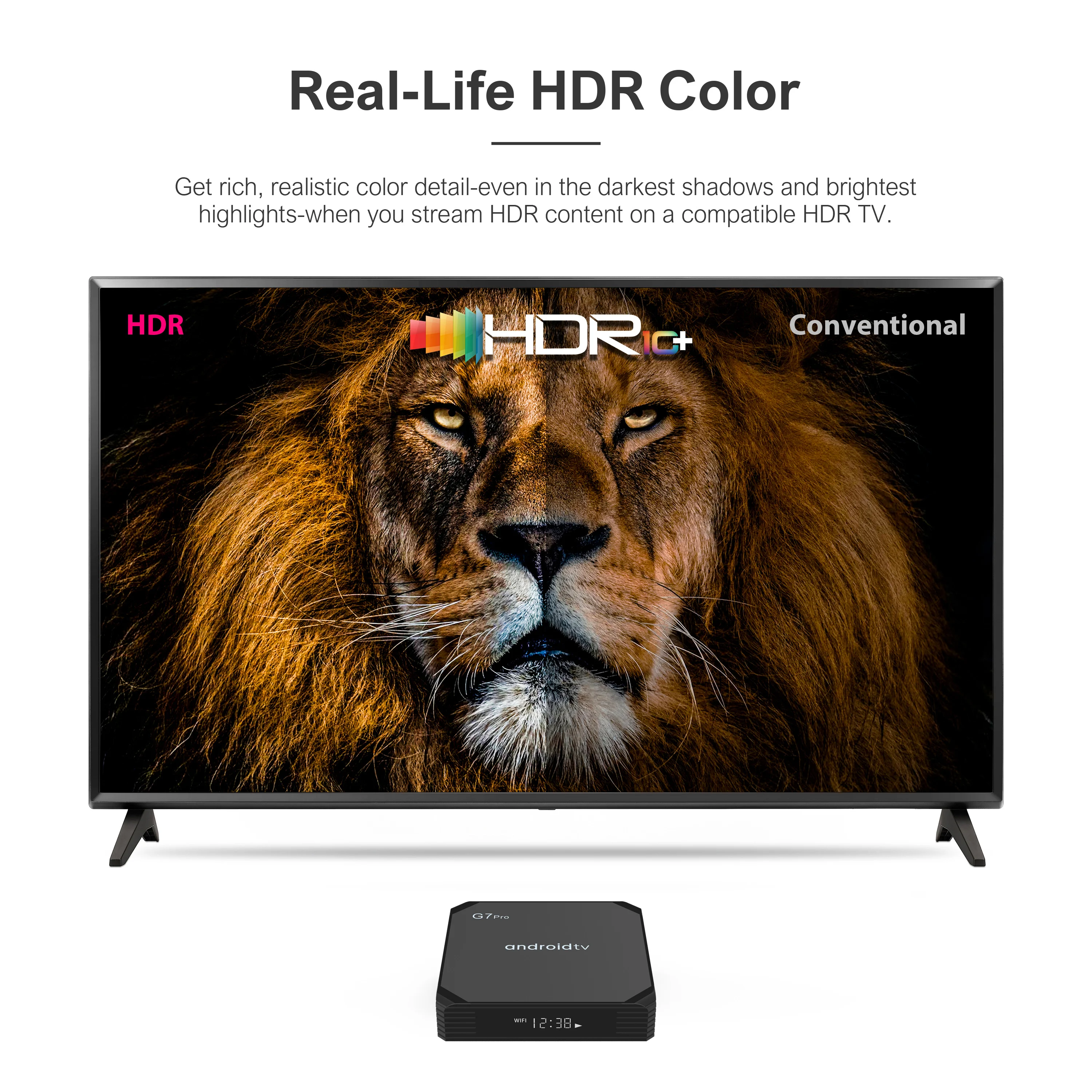 Expédié de France - Lot de 10 boîtiers TV intelligents Android G7 Pro 4K, Android 11.0, Amlogic S905Y4, ATV, double Wi-Fi 2,4 GHz/5 GHz, 4G/32G, télécommande vocale_voghion.com
