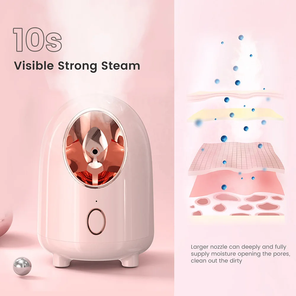 Miqmi Portable Benice Face Steamer Spa 260ml Home Use Beauty 2021