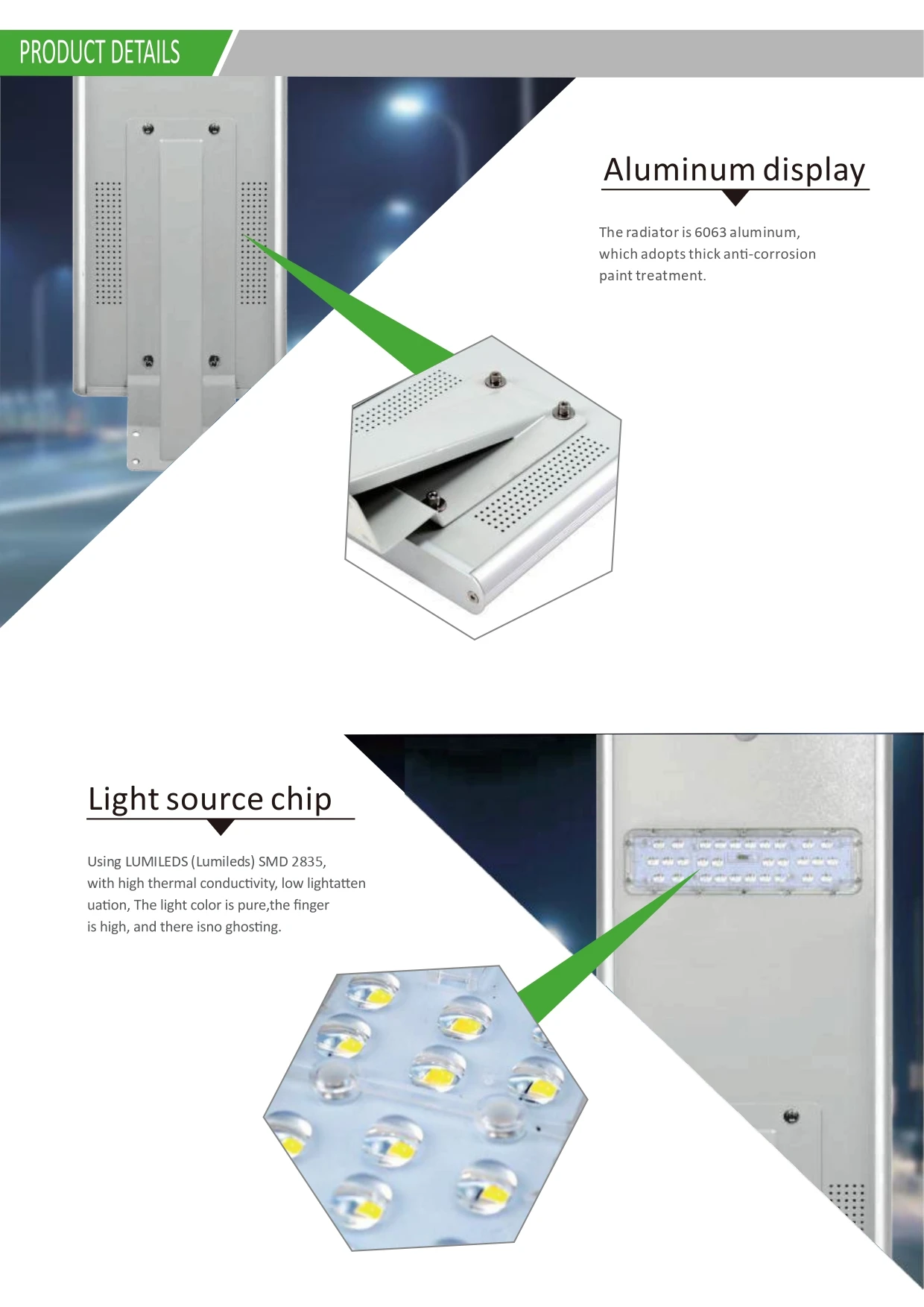 All In One Solar Street Lighting Lithium Iron Phoshpate Battery