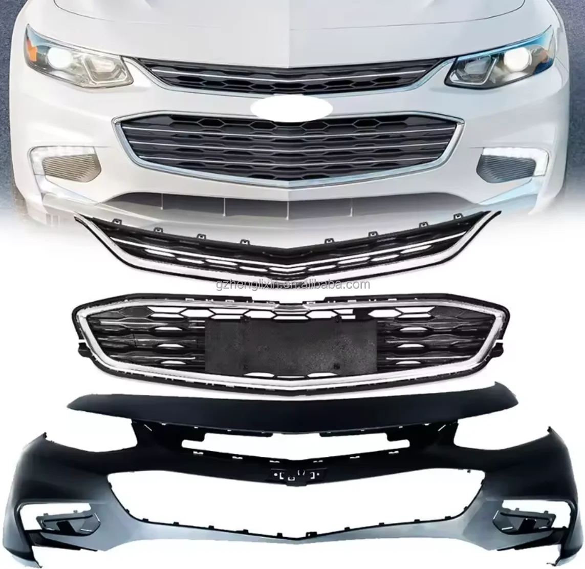 26694694 26694695 26694696 Plastic Black Car Auto Parts Front Bumper ...