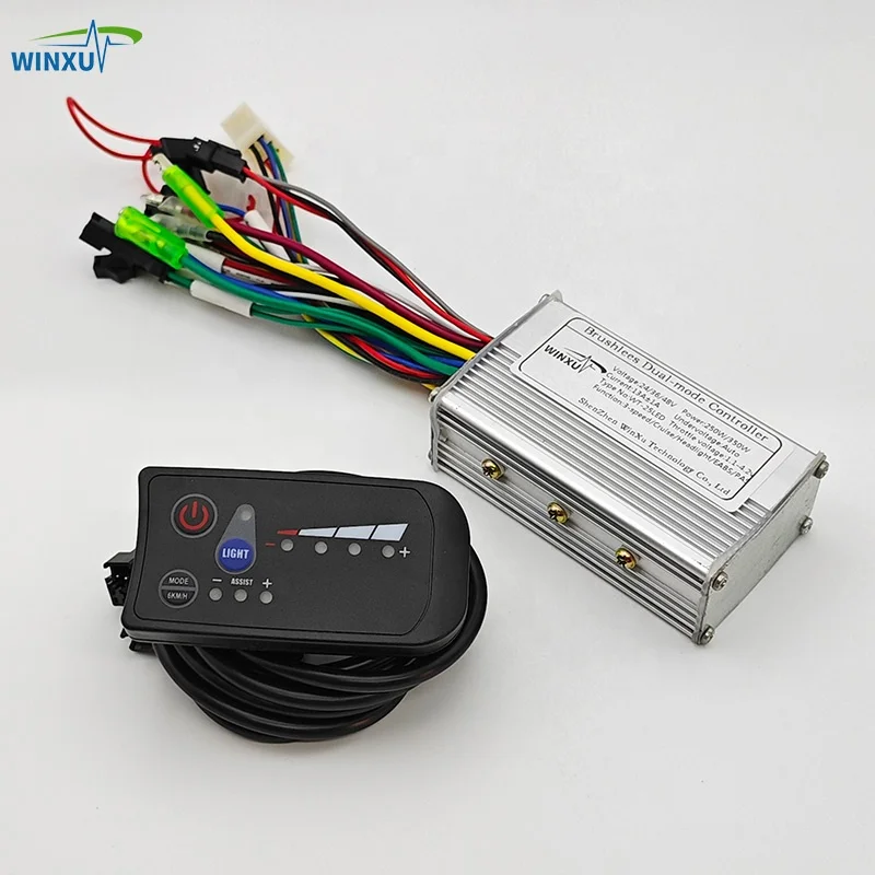 electric bicycle brushless motor controller E Bike 48V Made of aluminium alloy which can protect the inner circuit and good for heat dissipation to avoid thermal overloading The wires and interfaces are durable Electric Bike Controller – 500W