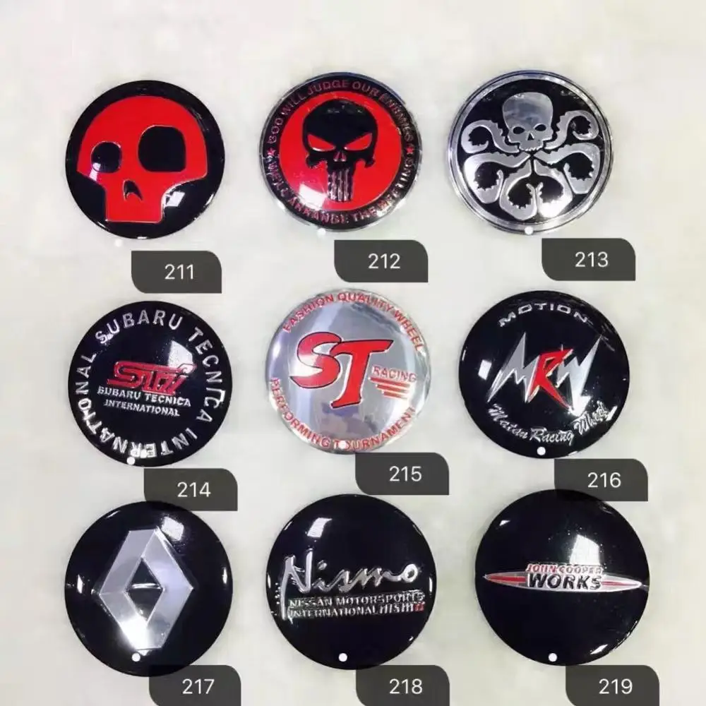 58 мм Крышка центральной крышки колеса автомобиля 3D переводная