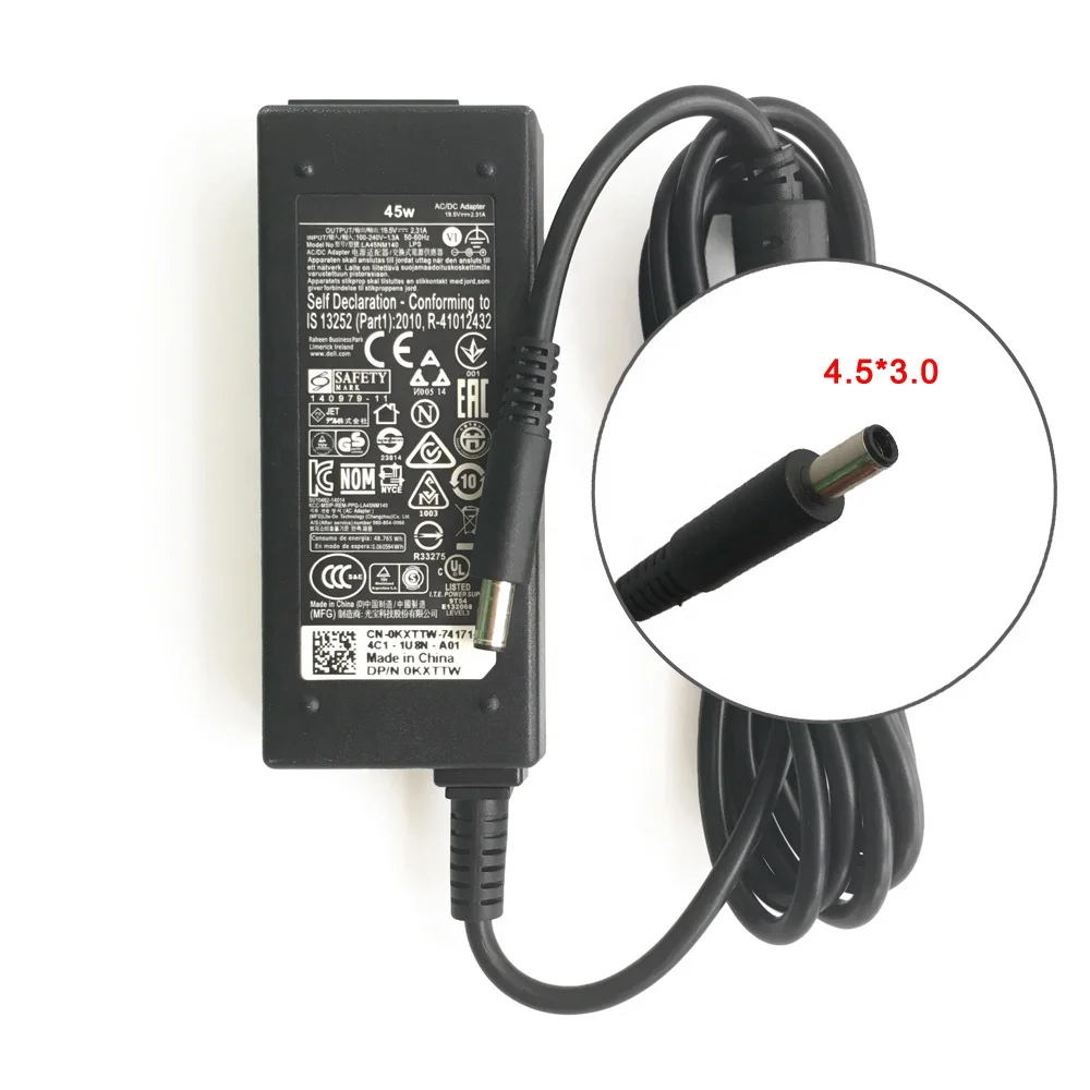 Dell XPS 13用45W ACアダプター 19.5V 2.31A ノートパソチャージャー