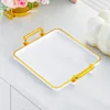 White gold long tray - 4 compartments