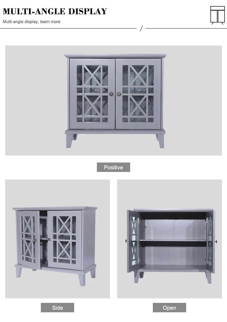 Luxury Elegant Modern Living Room Storage Cabinet Dinging Small Portable Side Board Wooden Buffet Sideboard