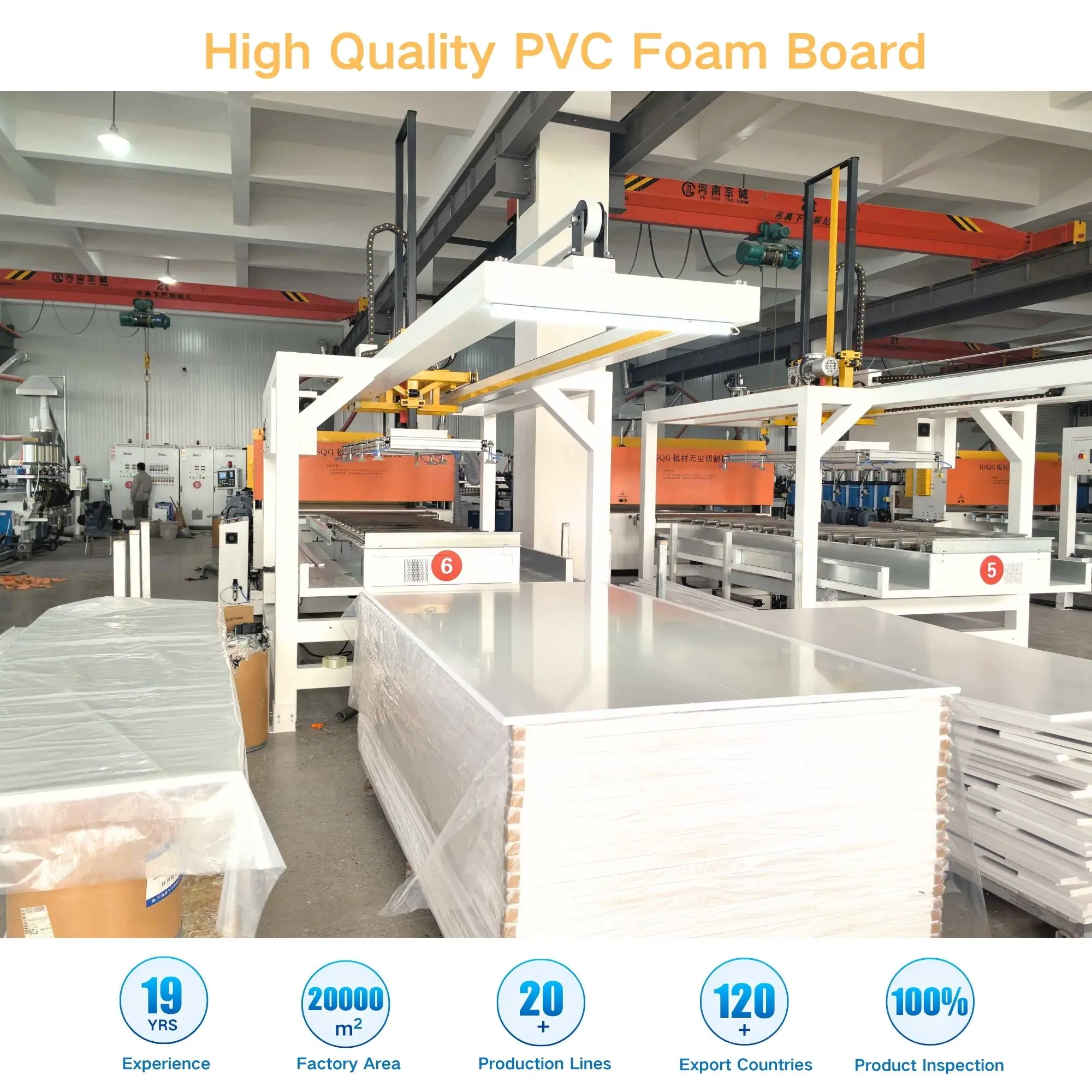 Manufacturers Wholesale Pluswin Brand ISO9001 Certified 1220*2440mm Fire Resistant PVC Foam Board/Sheet Customizable Thickness