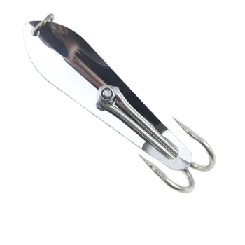 Casting Stainless Steel Fishing Spoon Lure-Ocean Boat & Ice Fishing Trolling Bait for Bass & Carp 40g – Metal Jig – view 5