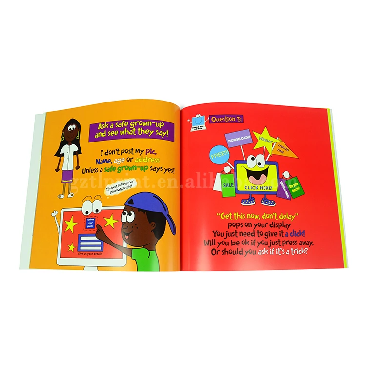 Paperback Cheapest Book Printing Custom Children's Softcover Book Printing Kids Book Set Printing