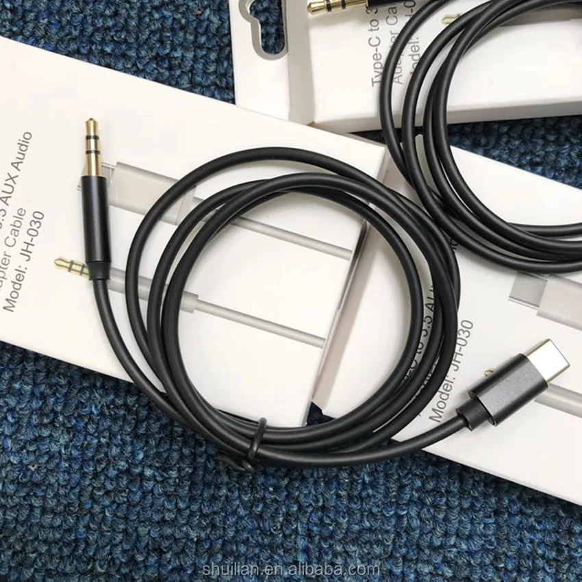 Оптовая Продажа USB Type C на 3 5 мм Aux аудио адаптер кабель для samsung huawei автомобильный стерео DHL Бесплатная