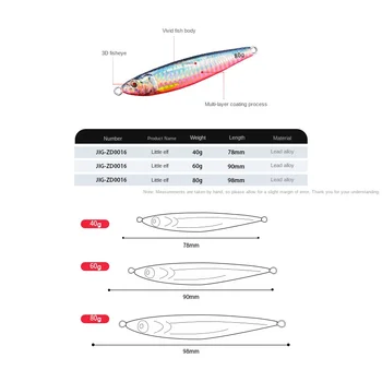 Cross-Border Dedicated Metal Jig Lure Source Factory Direct Sales Iron Plate Jig with Hooks Lead Fish Jig for Mackerel – Metal Jig – view 3