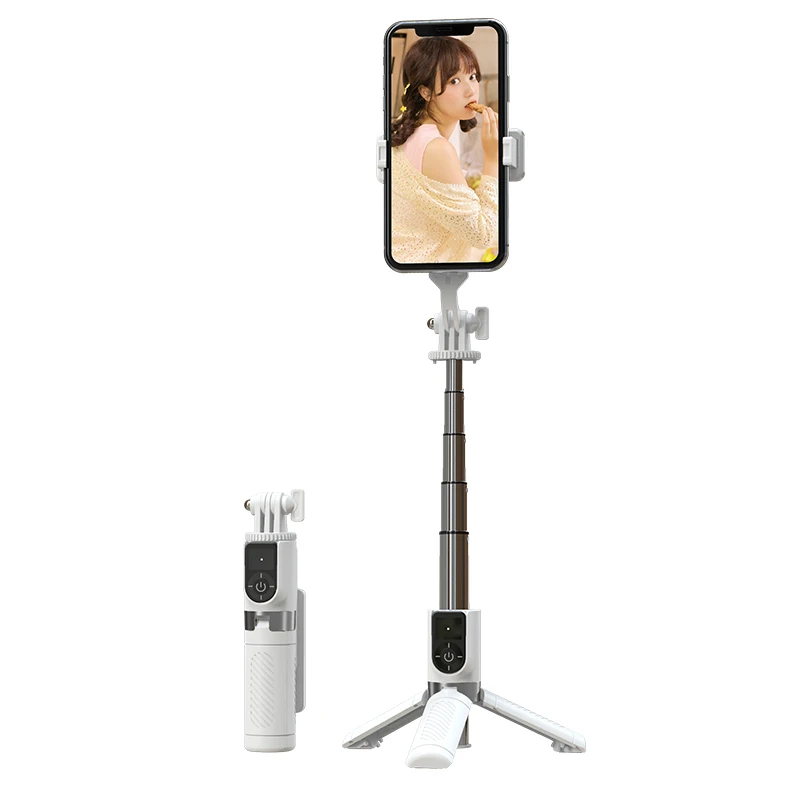 6 in 1 Selfie Stick with Fill Light, Wireless Bluetooth Selfie Stick, Phone Tripod & Selfiestick, Selfiestick with Remote and Double Fill Light (PK
