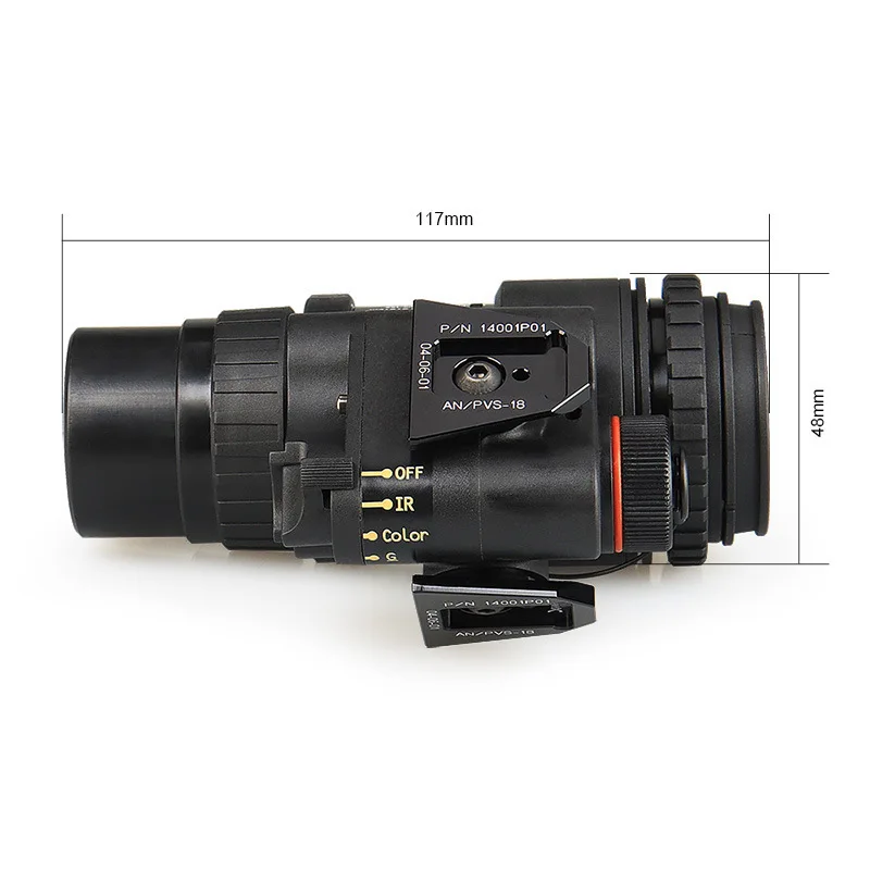 LUXUN NVG Device Night Vision Scope PVS18 Monocular Night Vision Goggles Waterproof Infrared Hunting Equipment